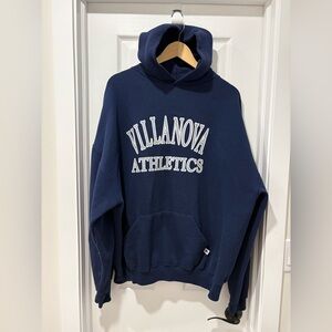 Vintage Russell Villanova Athletics Navy Hoodie 2XL pullover
